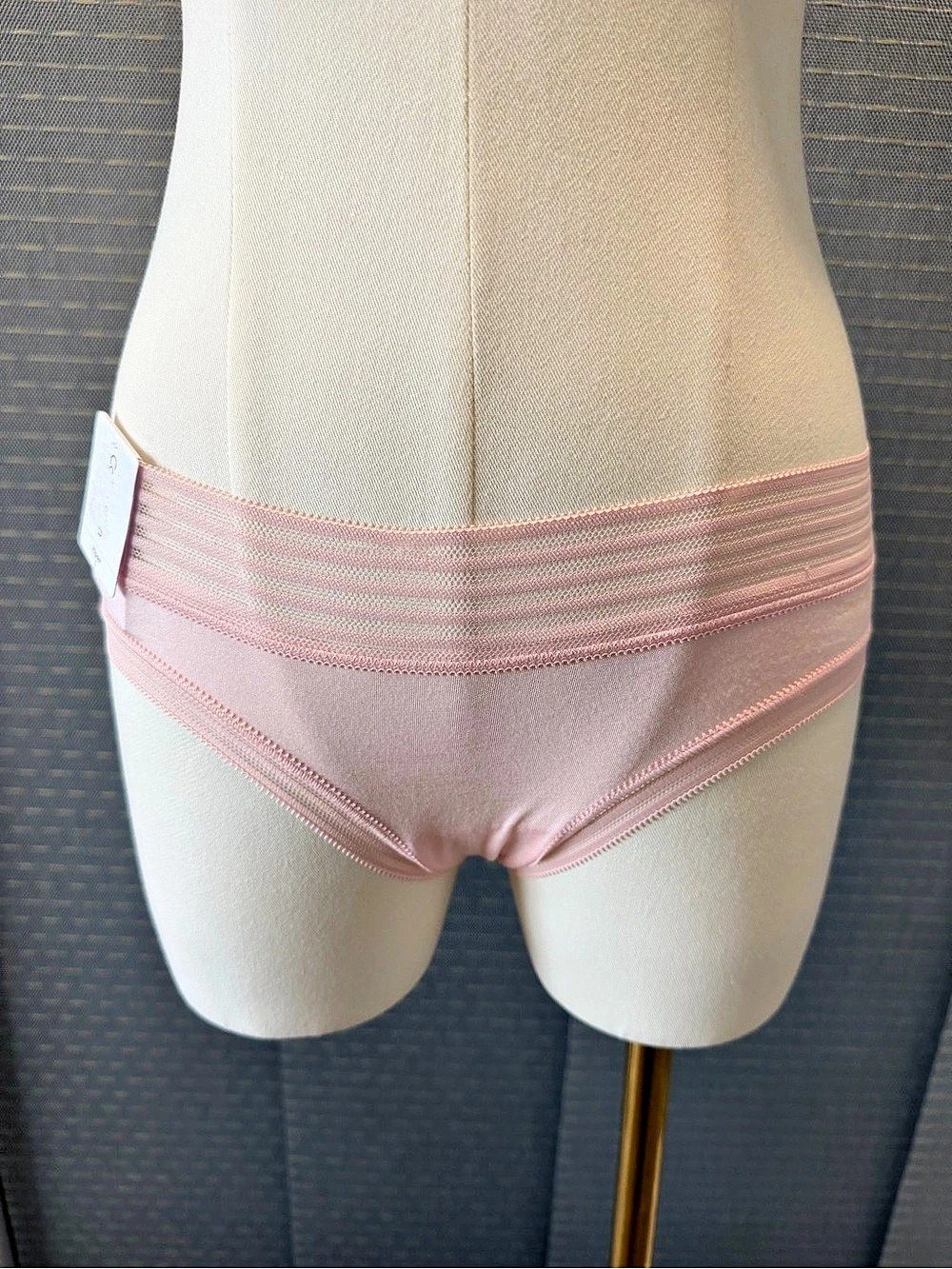 Calvin Klein Pink Mesh Trim Hipster Panties